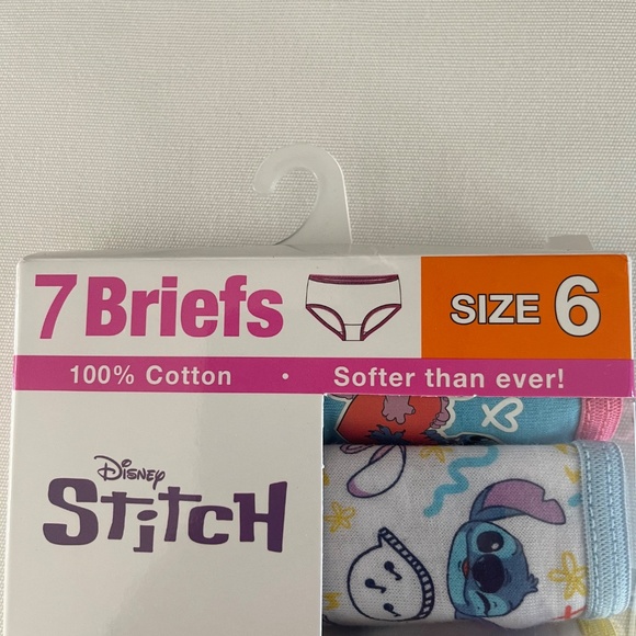 Disney Stitch 7 Girl's Brief - Size 6 - NEW. - Picture 4 of 4